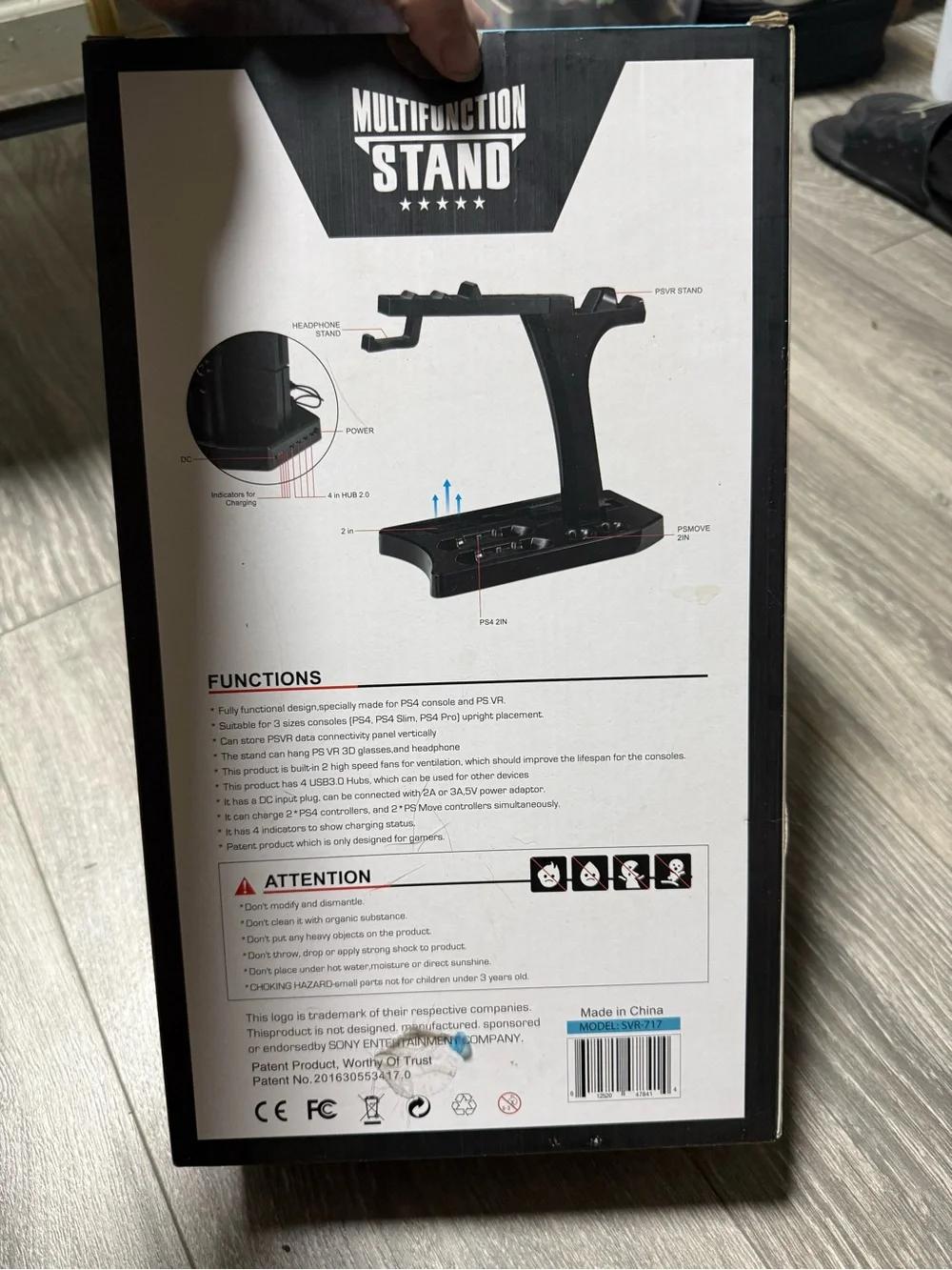 Black Multifunction VR Stand & Controller Organizer